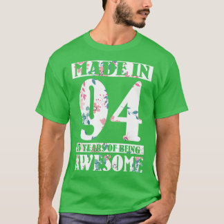 T-shirt Fabriqué En 1994 Joyeux Anniversaire Pour Moi Nana