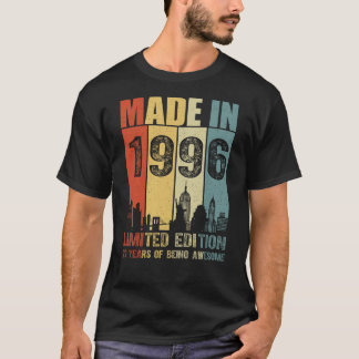T-shirt Fabriqué En 1996 Édition Limitée 29 Ans
