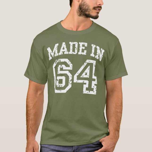 T-shirt Fabriqué En 64 (Devant)