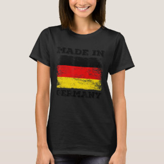 T-shirt Fabriqué En Allemagne Avec Drapeau Allemand Nouvea