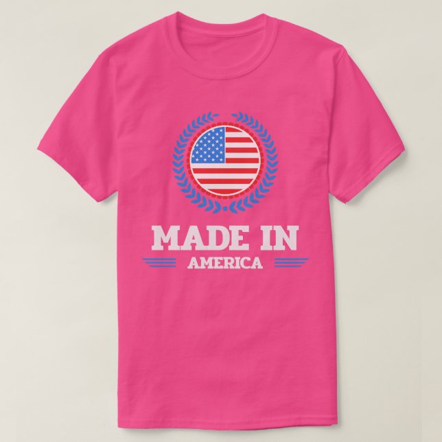 T-shirt fabriqué en amérique (Design devant)