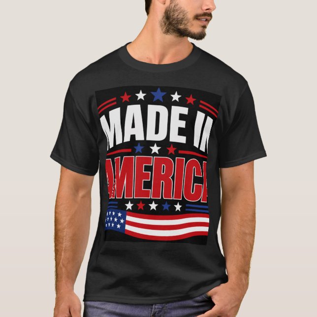 T-shirt Fabriqué en Amérique (Devant)