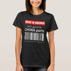 T-shirt Fabriqué en Amérique avec de véritables pièces de