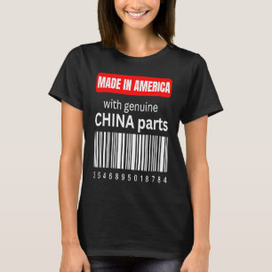 T-shirt Fabriqué en Amérique avec de véritables pièces de 