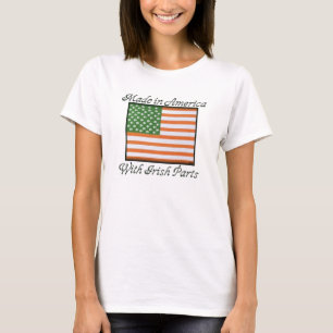 T-shirt Fabriqué en Amérique avec les pièces irlandaise