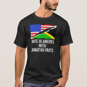T-shirt Fabriqué en Amérique avec les pièces jamaïcain