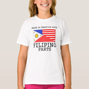 T-shirt Fabriqué en Amérique avec les pièces philippine