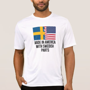 T-shirt Fabriqué en Amérique avec les pièces suédoises