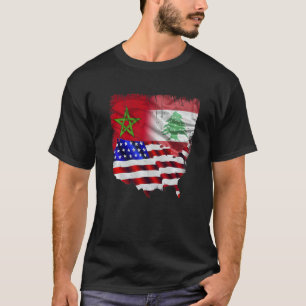 T-shirt Fabriqué En Amérique Avec Libanais Et Marocains