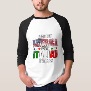 T-shirt Fabriqué en Amérique avec pièces italiennes