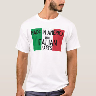 T-shirt Fabriqué en Amérique avec pièces italiennes