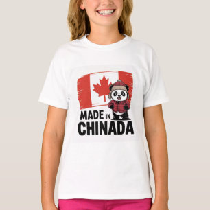 T-shirt Fabriqué en Chinada Panda - Chinois Canadien