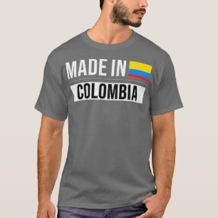 T-shirt Fabriqué en Colombie cadeau pour Colombien avec de