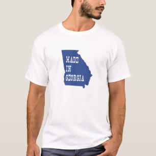 T-shirt Fabriqué en Géorgie Peach State Formé bleu géorgie
