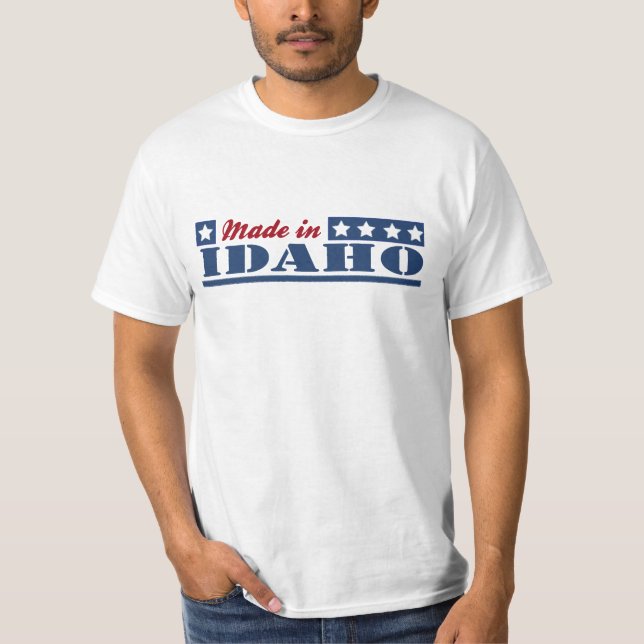 T-shirt Fabriqué En Idaho (Devant)