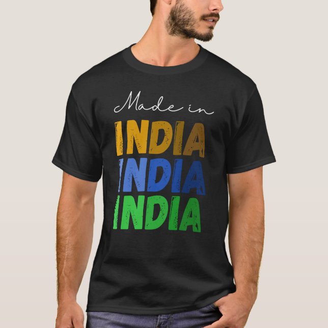 T-Shirt Fabriqué En Inde (Devant)