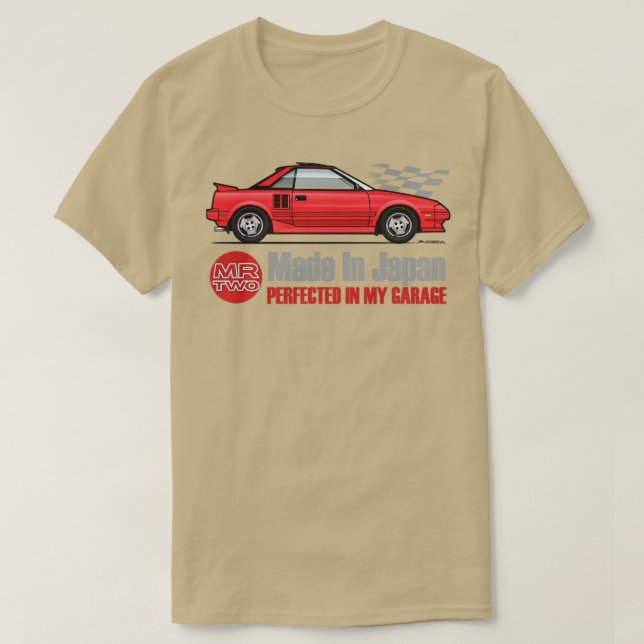 T-shirt Fabriqué en rouge (Design devant)