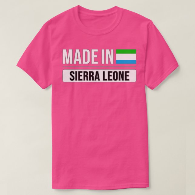 T-shirt Fabriqué en Sierra Leone cadeau pour Sierra Leone  (Design devant)