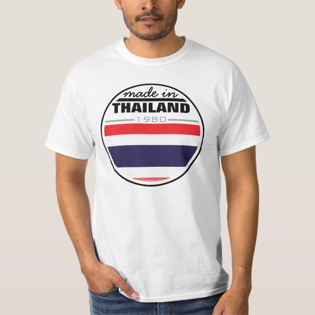 T-shirt Fabriqué… en "Thaïlande " (Devant)