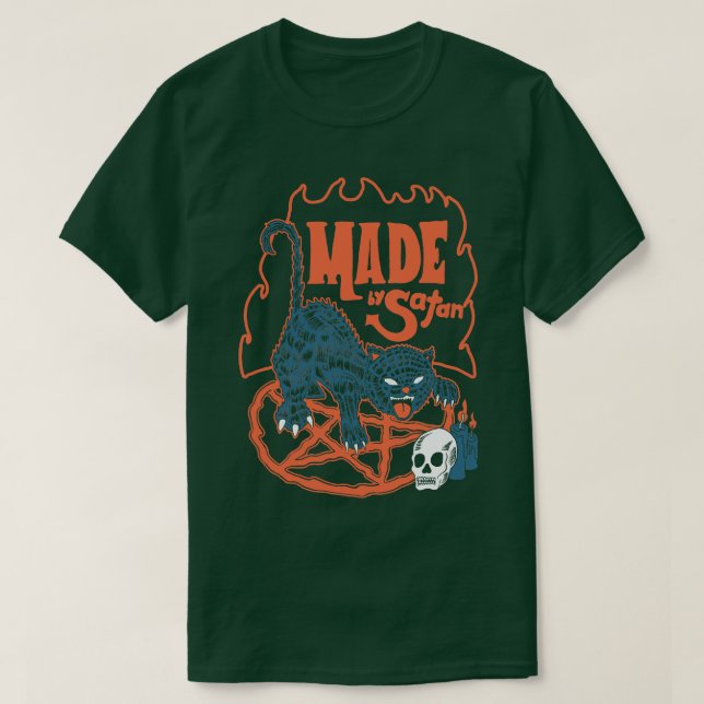 T-shirt Fabriqué par Satan Chat par Tobe Fonseca (Design devant)