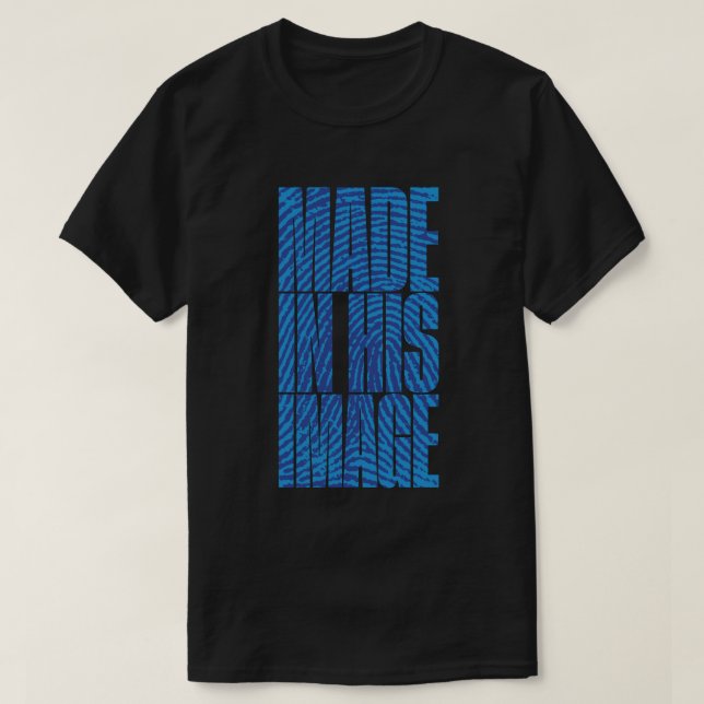 T-shirt Fabriqué Sur Son Image (Bleu) (Design devant)
