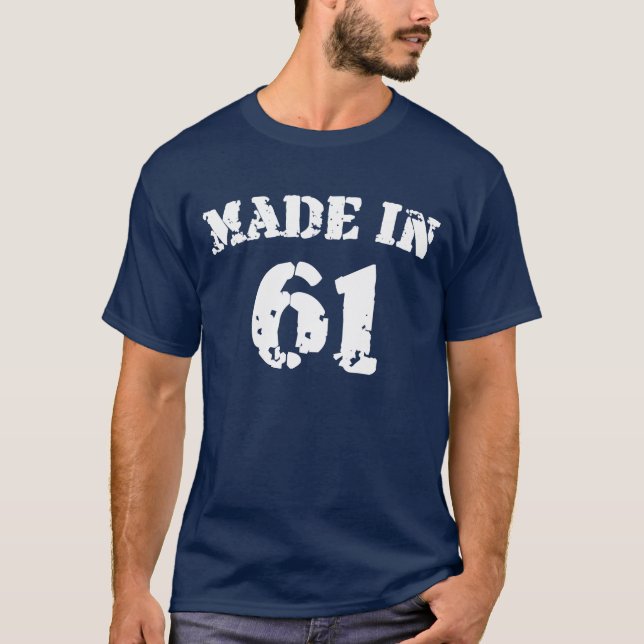 T-shirt Fabriquée En 1961 (Devant)