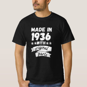 T-shirt fabriqués en 1936 avec des pièces d'origine,