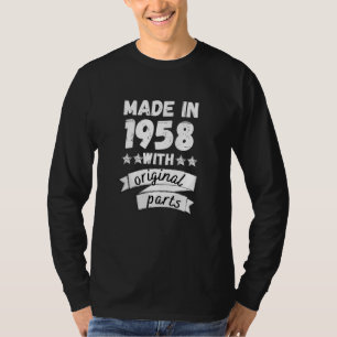 T-shirt fabriqués en 1958 avec des pièces d'origine,