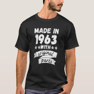 T-shirt fabriqués en 1963 avec pièces d'origine,