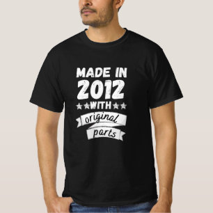 T-shirt fabriqués en 2012 avec pièces originales,