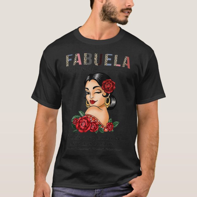 T-shirt Fabuela Définition Funny Fabela Abuela Espagnol L (Devant)