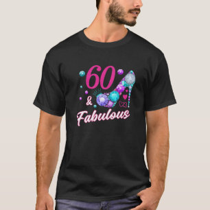 T-shirt Fabuleuse Femme 60 Ans Dame 60E Naissance Natale