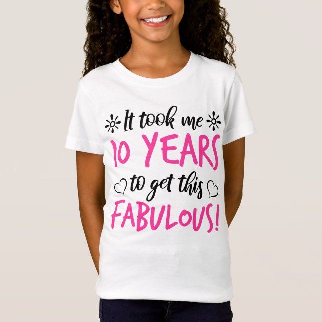 T-Shirt Fabuleux 10e anniversaire (Devant)