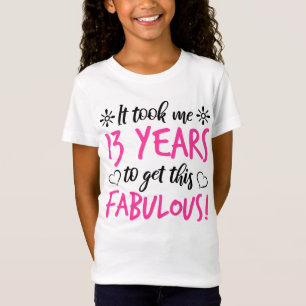 T-Shirt Fabuleux 13e anniversaire