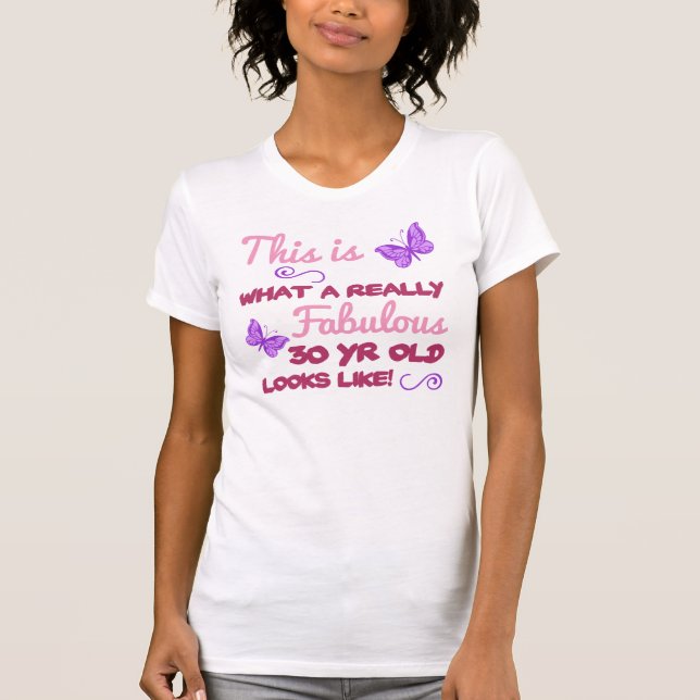 T-shirt Fabuleux 30e anniversaire (Devant)