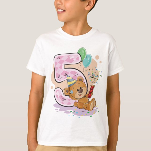 T-shirt "Fabuleux 5 ans" (Devant)