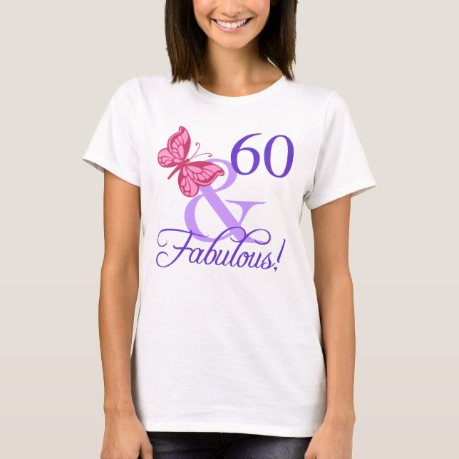 T-shirt Fabuleux 60e anniversaire pour les femmes (Devant)