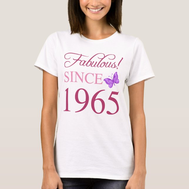 T-shirt Fabuleux depuis 1965 60e anniversaire (Devant)