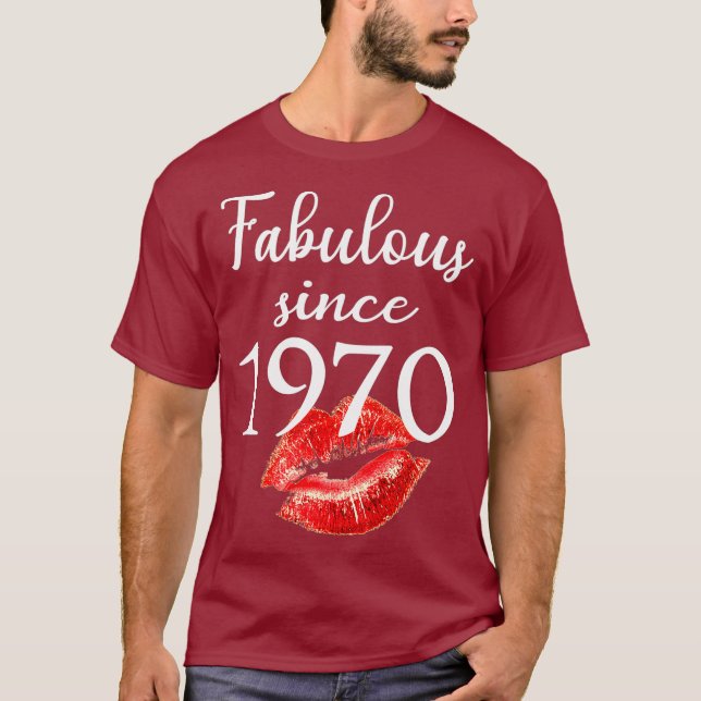 T-shirt Fabuleux depuis 1970 Chapitre 51 Cadeaux d'anniver (Devant)