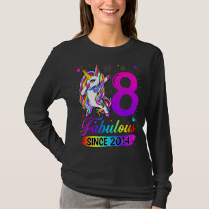 T-shirt Fabuleux depuis 2014 Enfants 8e anniversaire 8 ans