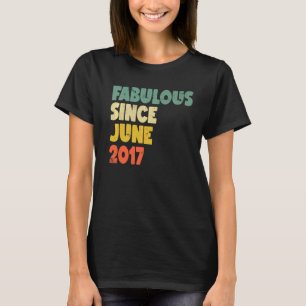 T-shirt Fabuleux depuis juin 2017 Garçon fille homme femme