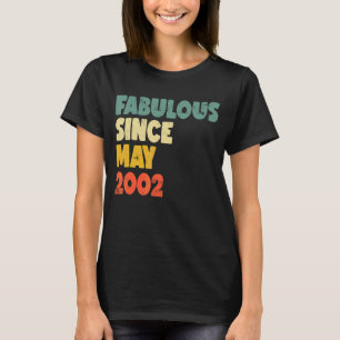 T-shirt Fabuleux depuis mai 2002 Garçon fille homme femme 