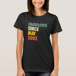 T-shirt Fabuleux depuis mai 2003 Garçon fille homme femme 