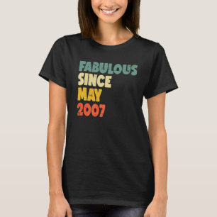 T-shirt Fabuleux depuis mai 2007 Garçon fille homme femme 