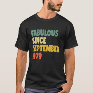 T-shirt Fabuleux depuis septembre 1979 Garçon fille homme