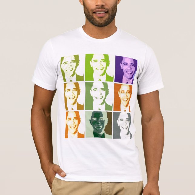 T-shirt fabuleux d'Obama d'art de bruit (Devant)
