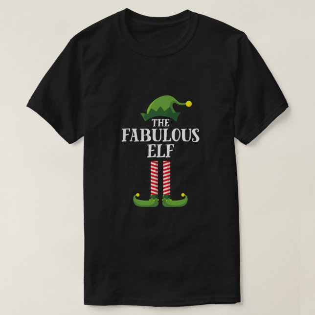 T-shirt Fabuleux Elf Matching Famille Groupe Noël (Design devant)