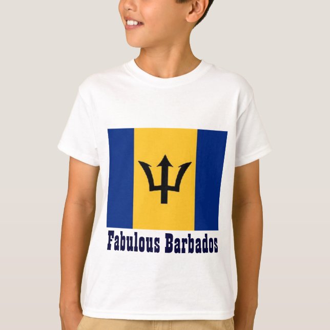 T-shirt fabuleux enfants de la barbade (Devant)