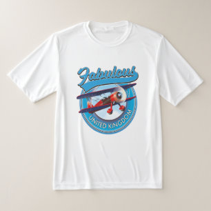 T-shirt Fabuleux patch de voyage au Royaume-Uni.