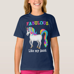 T-shirt Fabulous Comme Ma tante Magique Unicorn